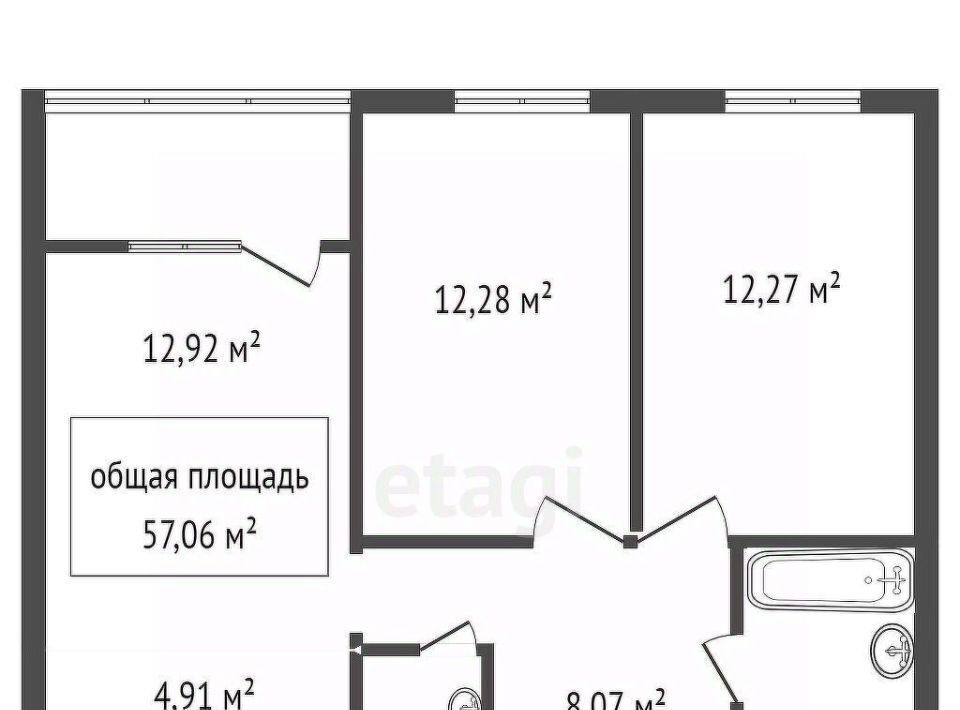 квартира г Новосибирск р-н Октябрьский Речной вокзал ул 2-я Обская 71/1 фото 24