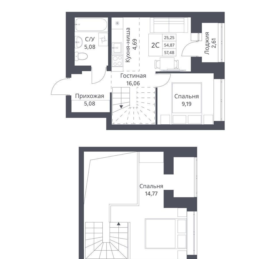 квартира г Новосибирск р-н Калининский ул Игарская 3 ЖК «Фора» Кулацкий фото 1