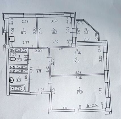 квартира г Уфа р-н Ленинский ул Шмидта 160/1 ЖК «Союзный» фото 4