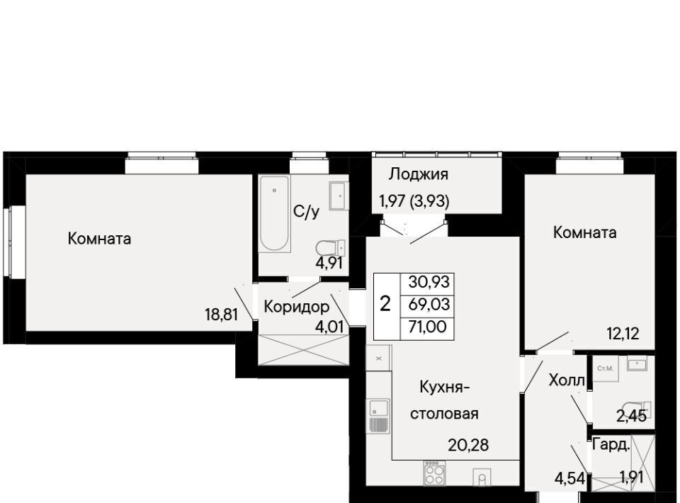 квартира г Ростов-на-Дону р-н Октябрьский пер Бориславский фото 1