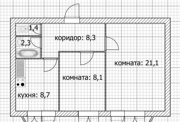 квартира г Уфа р-н Советский ул Степана Злобина 6 фото 21