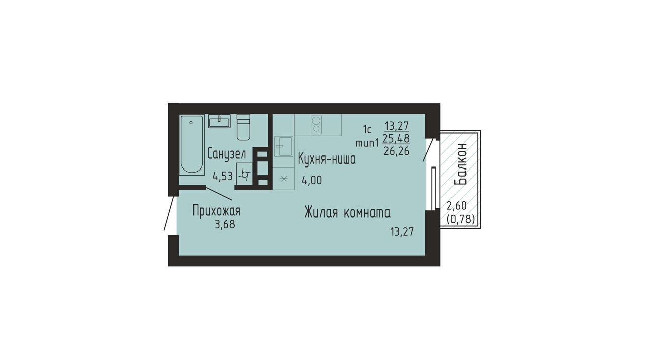 квартира р-н Сосновский п Пригородный с/п Кременкульское, стр. А 3. 1-2, Челябинск фото 1