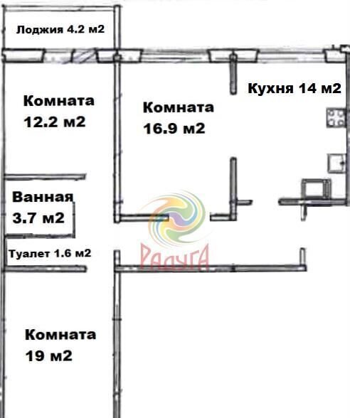 квартира г Иваново р-н Ленинский ул Лежневская 211 фото 21