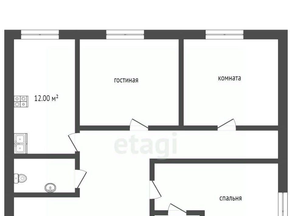 квартира г Новый Уренгой мкр Дружба 6/2 фото 2