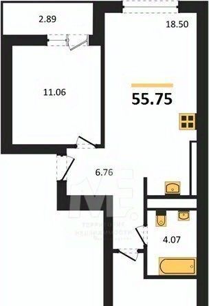 квартира г Калининград р-н Ленинградский ул Согласия 53б фото 1