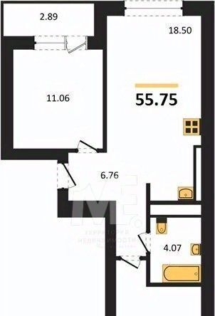 квартира г Калининград р-н Ленинградский ул Героя России Катериничева 9к/2 фото 1