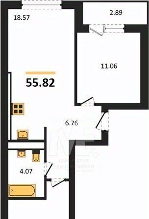 квартира г Калининград р-н Ленинградский ул Согласия 53б фото 1