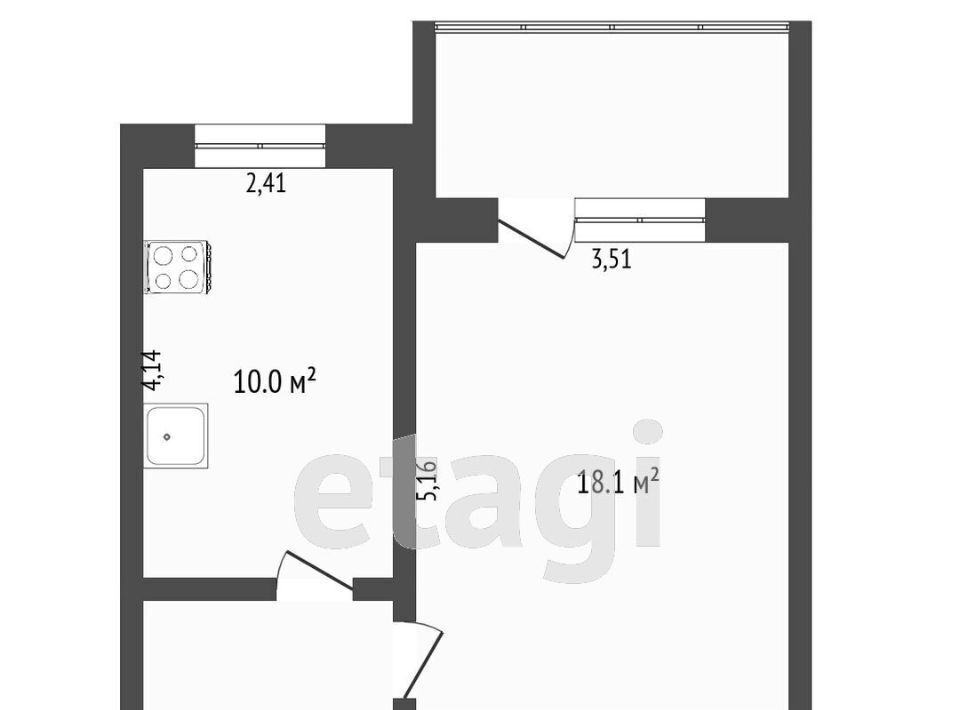 квартира г Тюмень р-н Центральный ул Газовиков 49к/1 фото 3