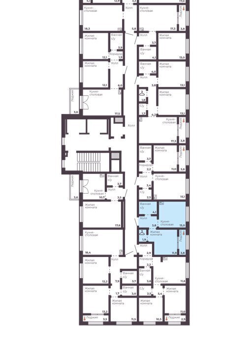 квартира г Челябинск р-н Тракторозаводский ЖК Ленина 4 фото 3