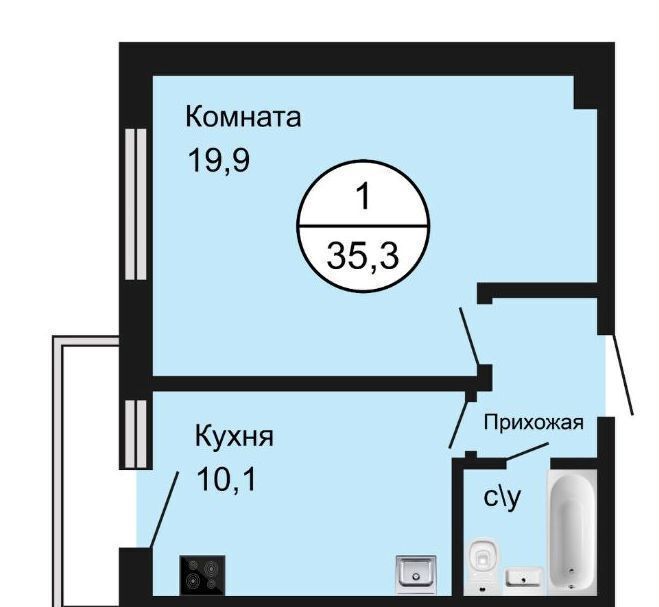 квартира г Москва метро Кленовый бульвар ул Судостроительная 37/11 фото 20