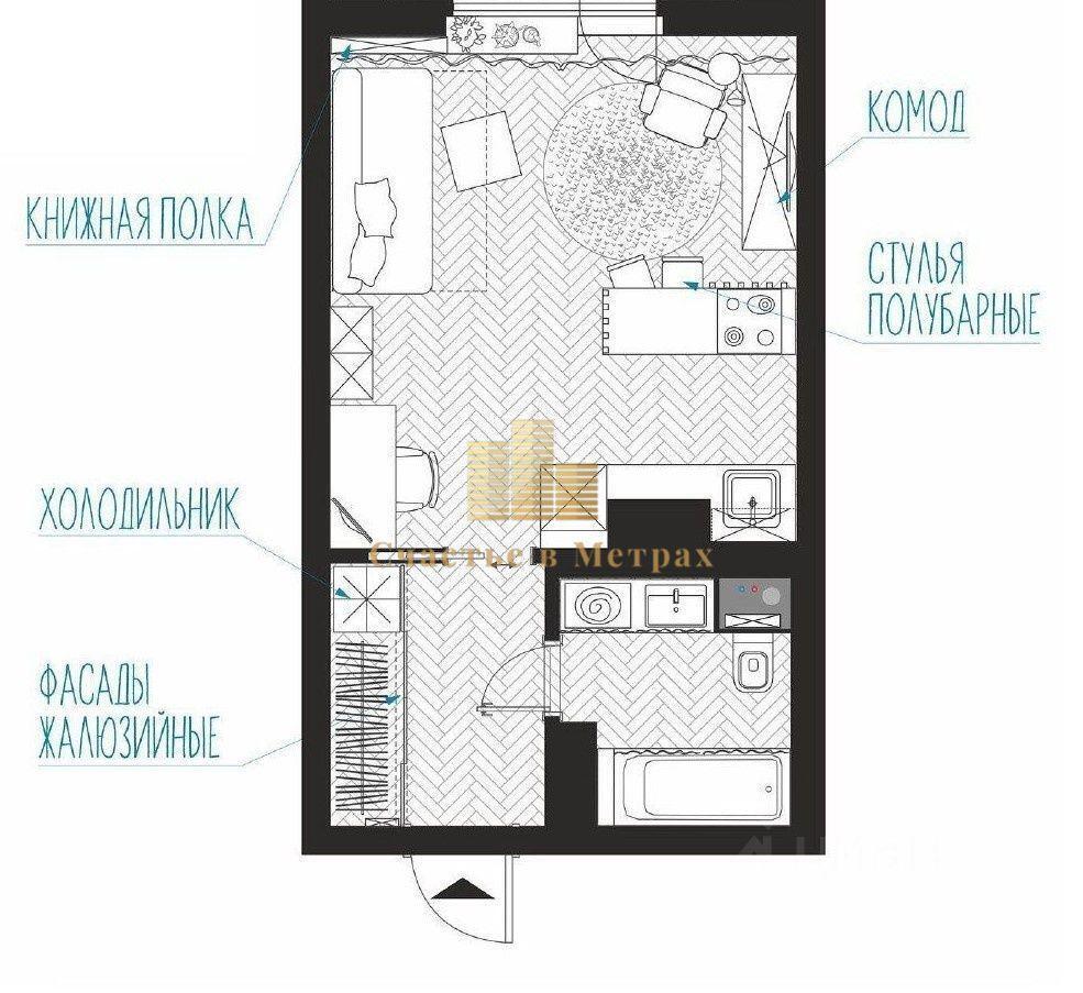 квартира г Санкт-Петербург р-н Петроградский пр-кт Чкаловский 11/32 Петровский округ, Ленинградская область фото 9