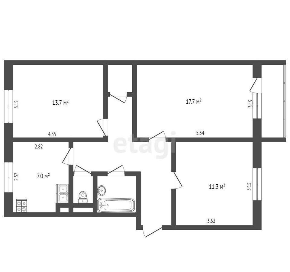 квартира г Муравленко ул Ленина 125 Тюменская обл. фото 14