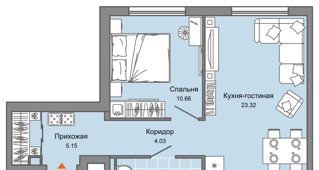 квартира г Ульяновск р-н Заволжский Новый Город ЖК «Светлые кварталы» фото 1