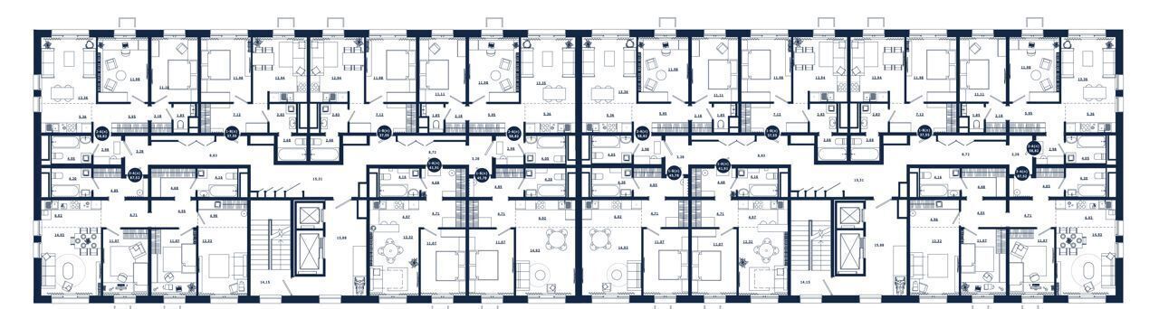 квартира г Сургут р-н Северный жилой ЖК «Крылов» мкр. 39, корп. 1. 2 фото 11