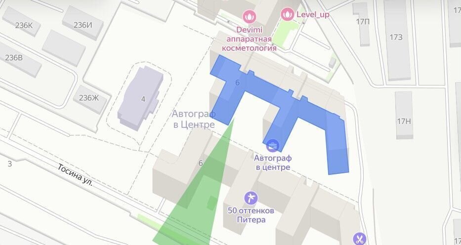 квартира г Санкт-Петербург метро Волковская ул Тосина 6 ЖК «Автограф в центре» округ Волковское фото 18