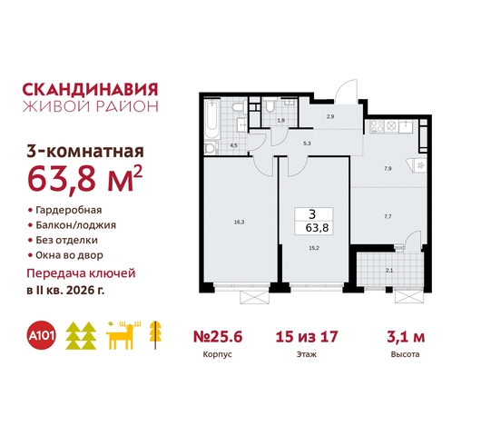 б-р Скандинавский 25/6 жилой район «Скандинавия» Сосенское, Бутово фото