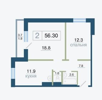 квартира г Красноярск р-н Железнодорожный ул Дубровинского 110б Красноярск городской округ фото 5