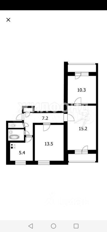 квартира г Новосибирск р-н Железнодорожный ул Челюскинцев 44 фото 20