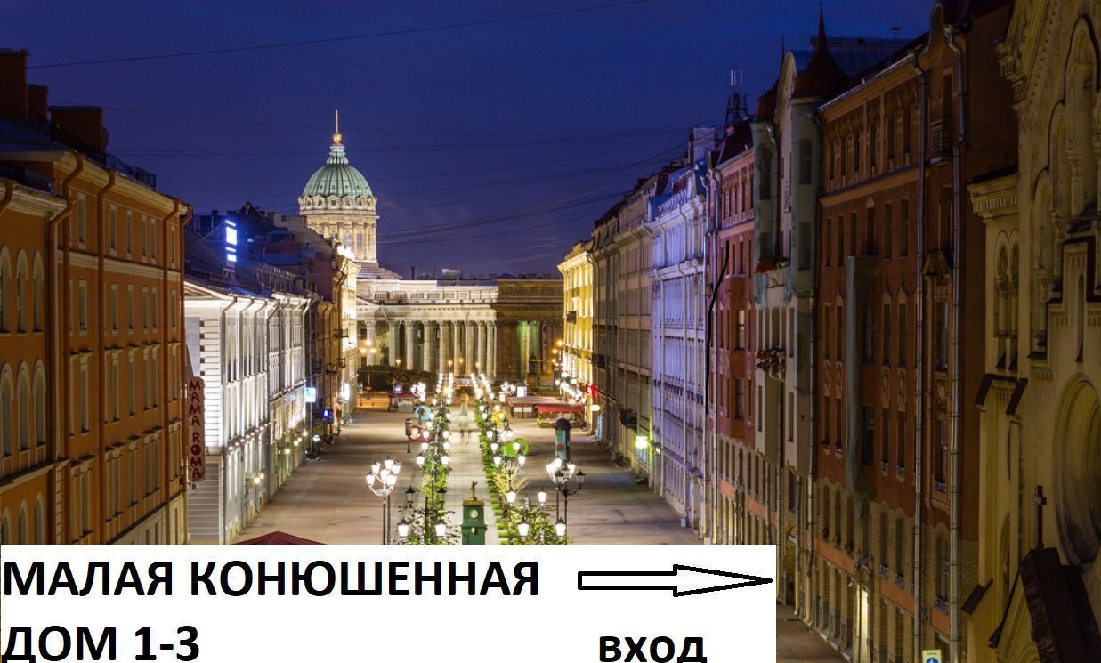 комната г Санкт-Петербург метро Невский Проспект ул Малая Конюшенная 1/3в Дворцовый округ фото 3