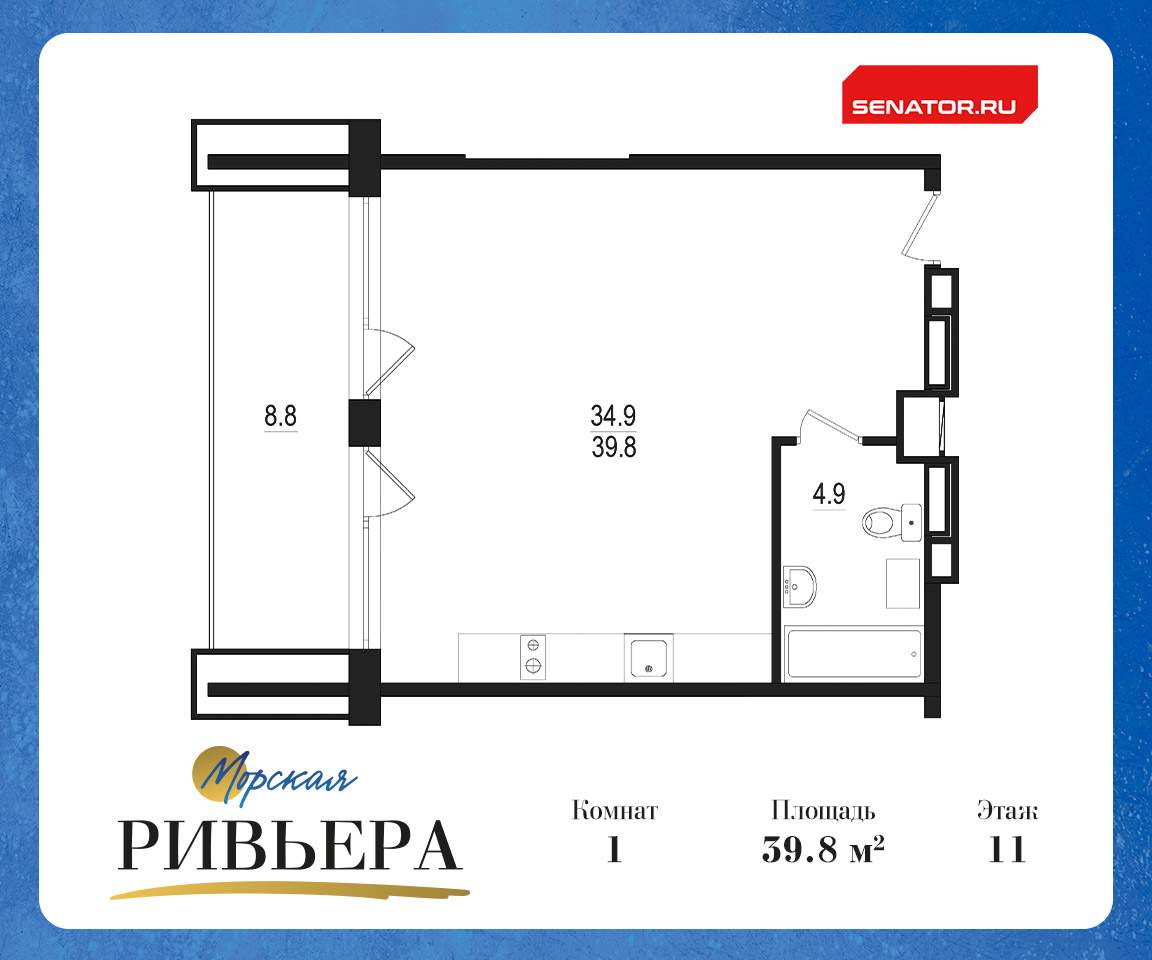 квартира г Зеленогорск ш Приморское 570л р-н Курортный фото 1