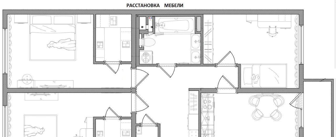 квартира г Санкт-Петербург метро Лесная пр-кт Большой Сампсониевский 70к/3 фото 36