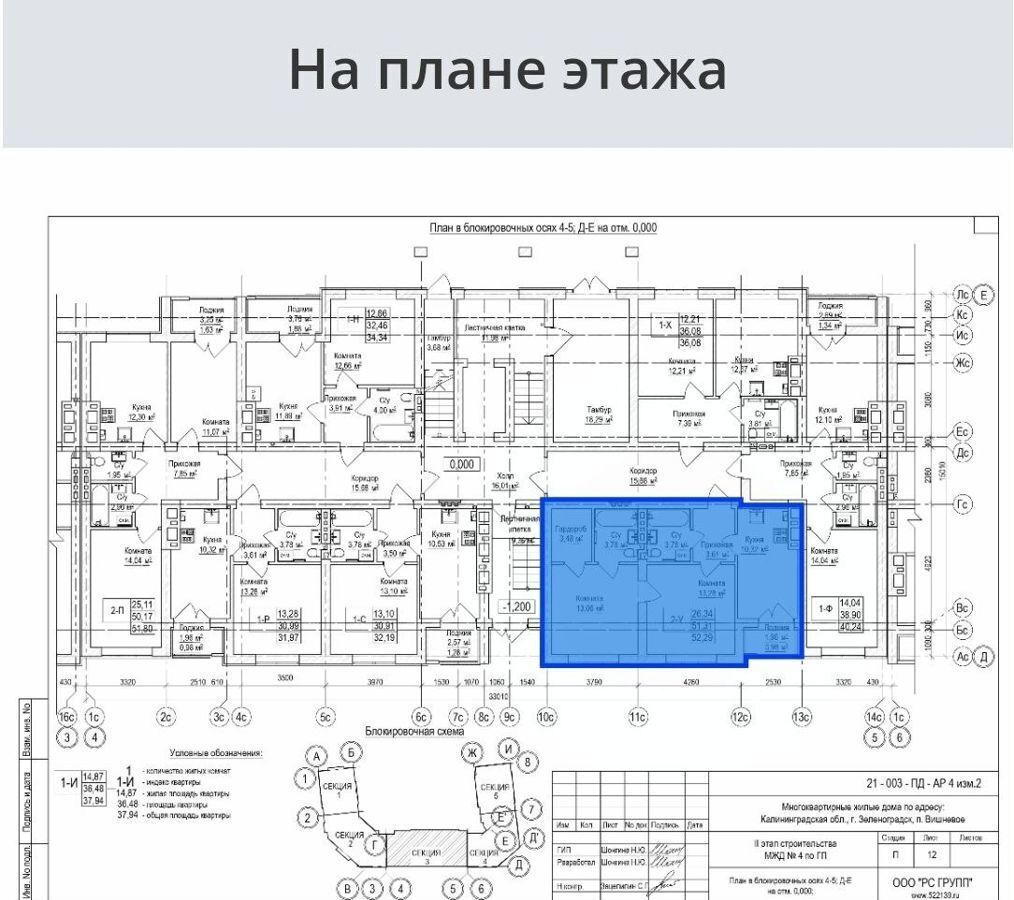 квартира р-н Зеленоградский г Зеленоградск п Вишневое ЖК «Комфорт» фото 3