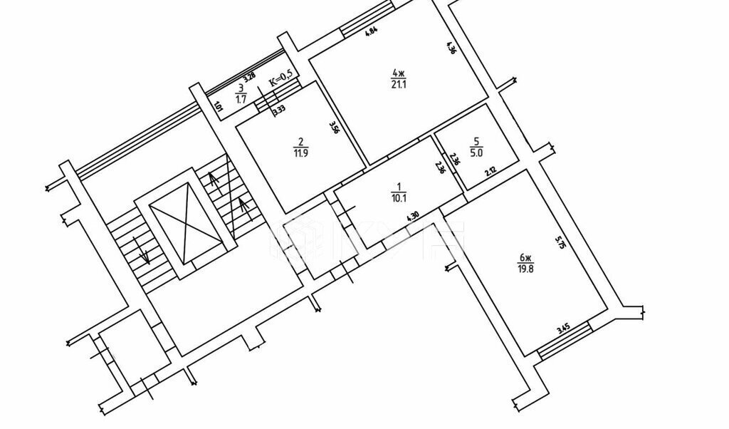 квартира г Калининград р-н Центральный ул Галактическая 18 фото 10