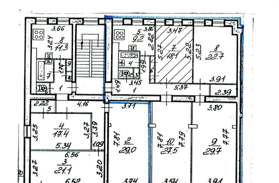 комната г Санкт-Петербург метро Обводный Канал 1 пр-кт Лиговский 203/207 округ Волковское фото 20