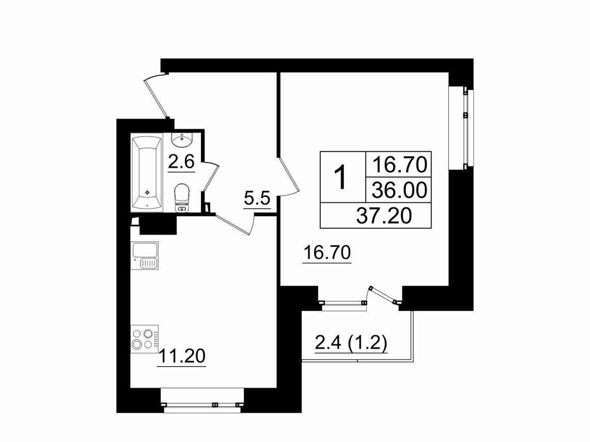 квартира р-н Всеволожский п Романовка ш Дорога Жизни 5 фото 1