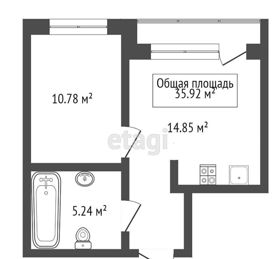 квартира р-н Новосибирский п Каинская Заимка ЖК Akadem Klubb Барышевский сельсовет, ул. Серебряное Озеро, 1/1, Новосибирск фото 22