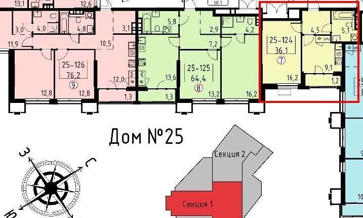 квартира г Москва метро Зорге ул Зорге 25 ЖК «Дом на Зорге» муниципальный округ Сокол фото 4