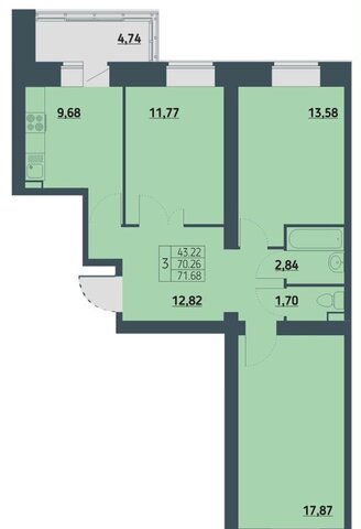 р-н Советский ул Светлова 2 блок-секция 7-10 фото