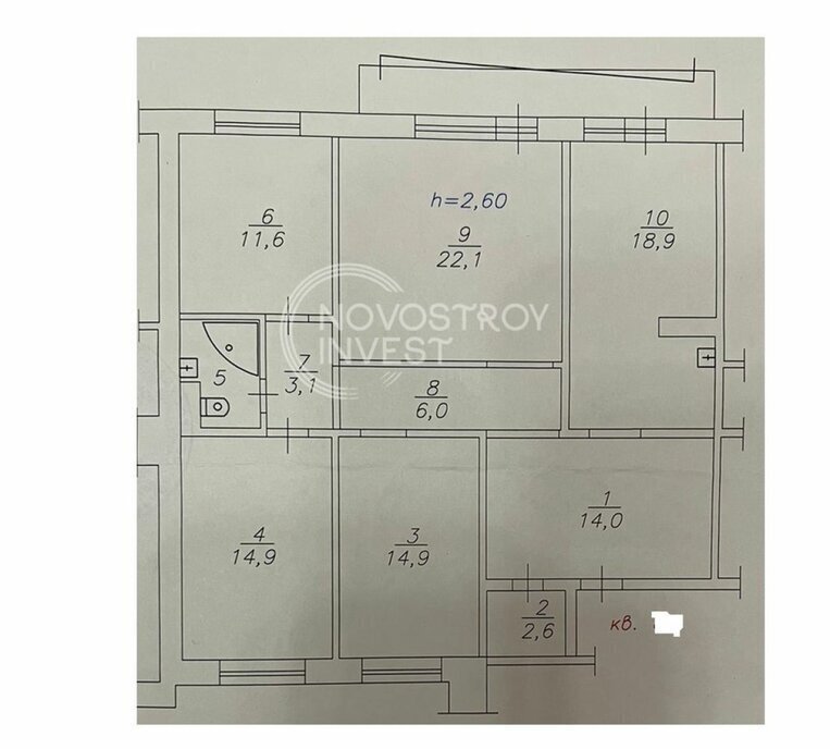 квартира г Красноярск р-н Советский ул Алексеева 24 фото 28