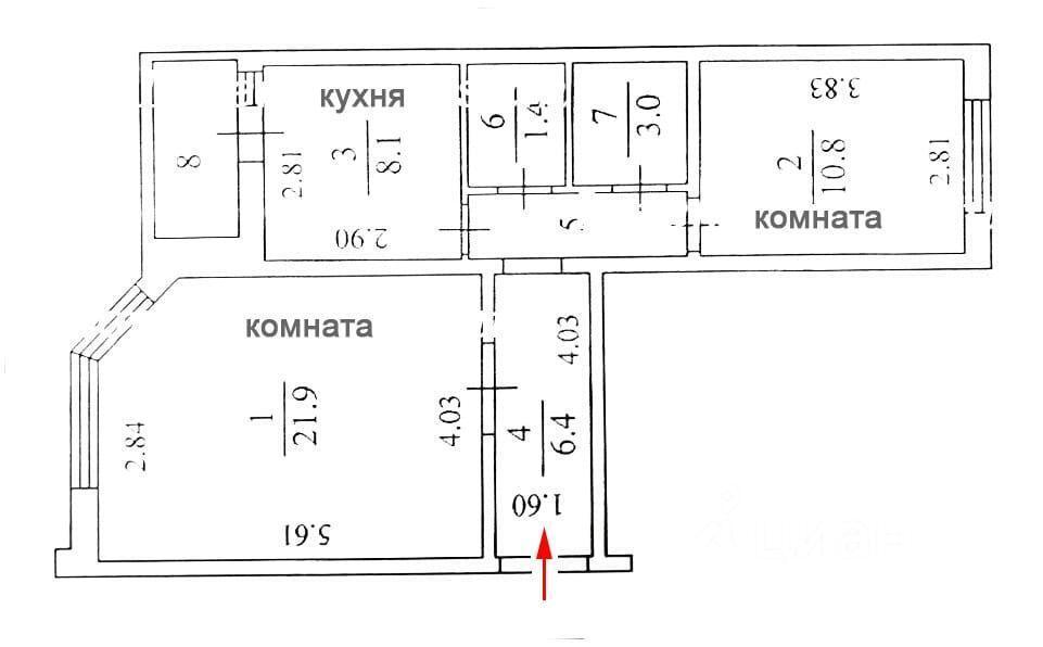 квартира городской округ Пушкинский г Красноармейск ул Морозова 14 микрорайон «Южный (Красноармейск)» фото 10