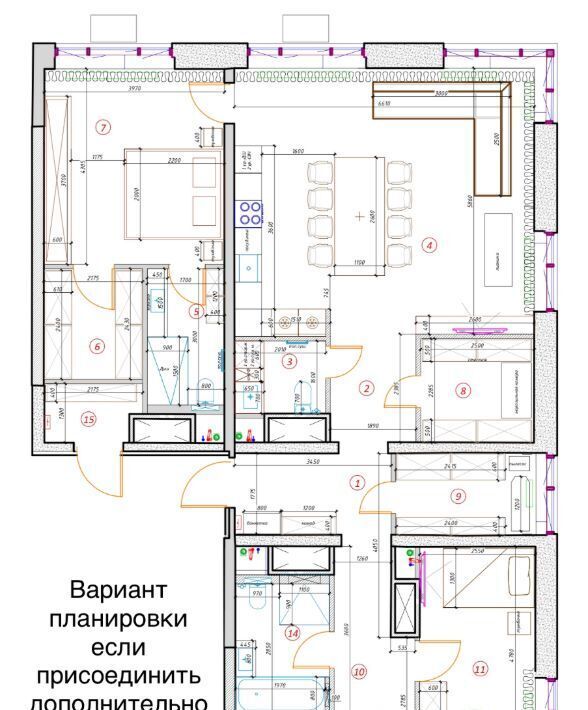 квартира г Москва метро Кунцевская ш Сколковское 40к/3 жилой квартал «Stellar City» муниципальный округ Можайский фото 3