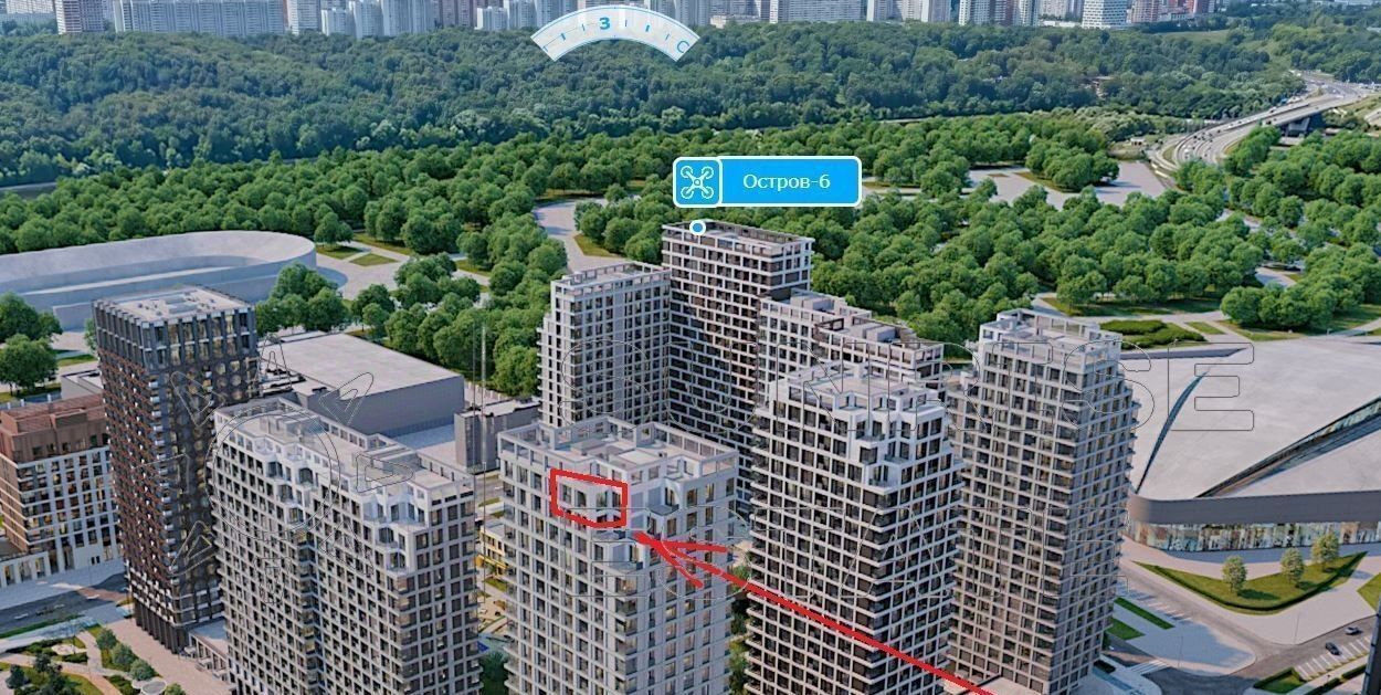 квартира г Москва метро Терехово ЖК «Остров» 6-й кв-л фото 8