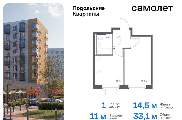 п Рязановское ЖК «Подольские кварталы» метро Щербинка метро Силикатная Новомосковский административный округ, к 3 фото