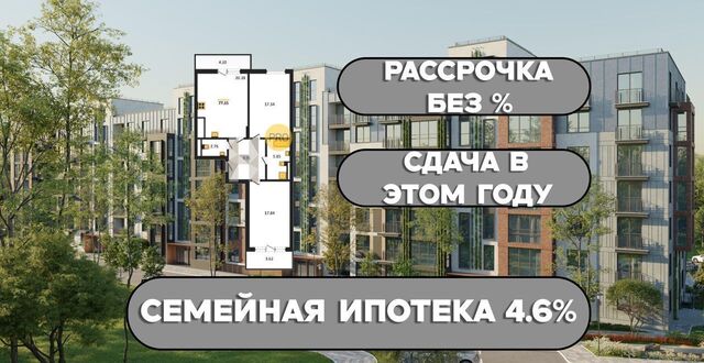 квартира пер 2-й Портовый 12 ЖК «АЭРО» Калининград, р-н Ленинградский фото