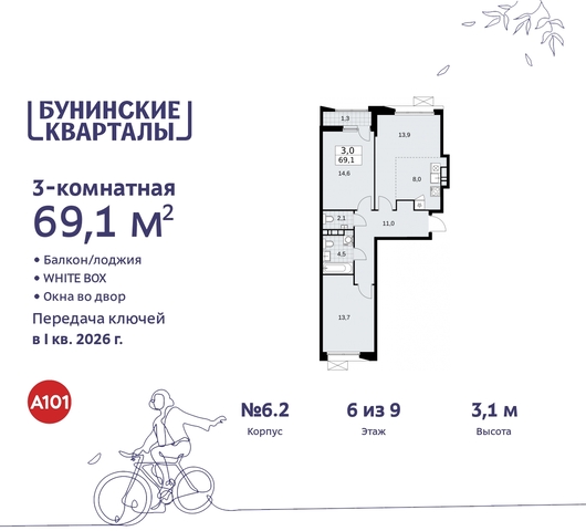 пр-кт Куприна 2 ЖК Бунинские Кварталы метро Коммунарка метро Улица Горчакова Сосенское, Ольховая, Бунинская аллея фото