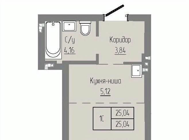 квартира р-н Новосибирский рп Краснообск ЖК «Базилик» Студенческая фото 1