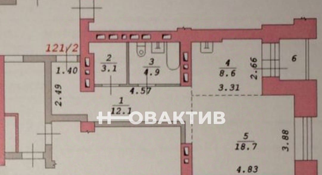 квартира г Новосибирск р-н Советский Академгородок б-р Молодежи 15 фото 1