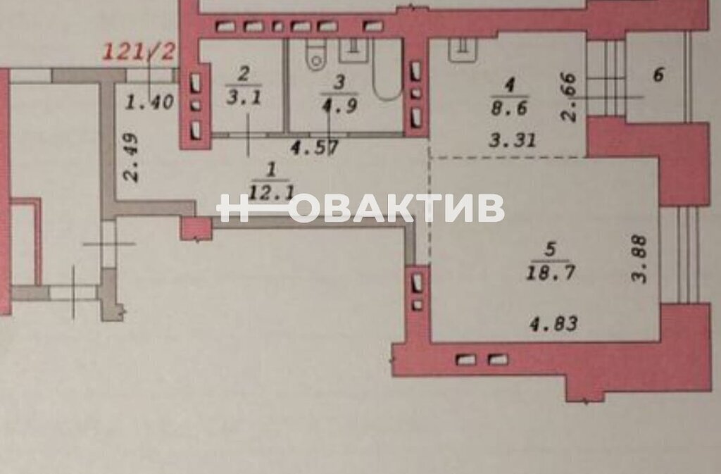 квартира г Новосибирск р-н Советский Речной вокзал Академгородок б-р Молодежи 15 фото 1