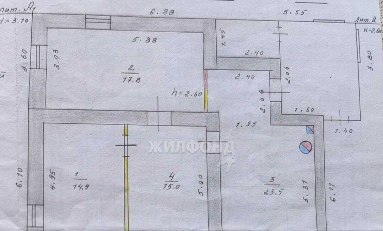 дом г Новосибирск пер 4-й Чукотский Площадь Маркса фото 3