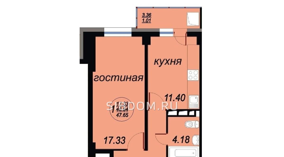 квартира г Красноярск р-н Кировский ул Академика Вавилова 47г фото 2