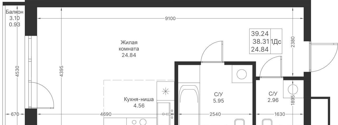 квартира г Казань р-н Советский ул Патриса Лумумбы 4 ЖК «Мой ритм» фото 4