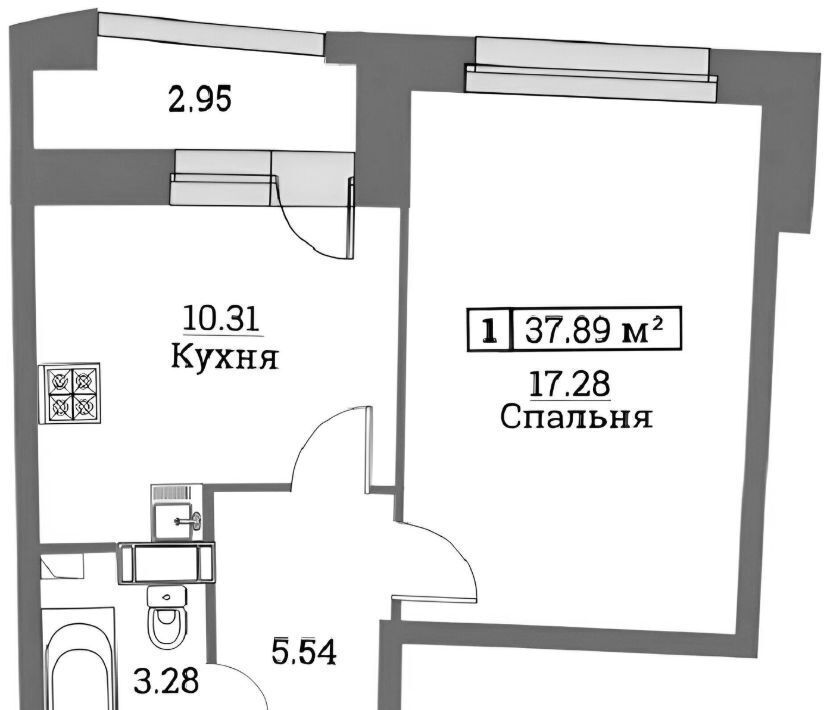 квартира р-н Всеволожский г Мурино пр-кт Ручьевский 2 Девяткино фото 2