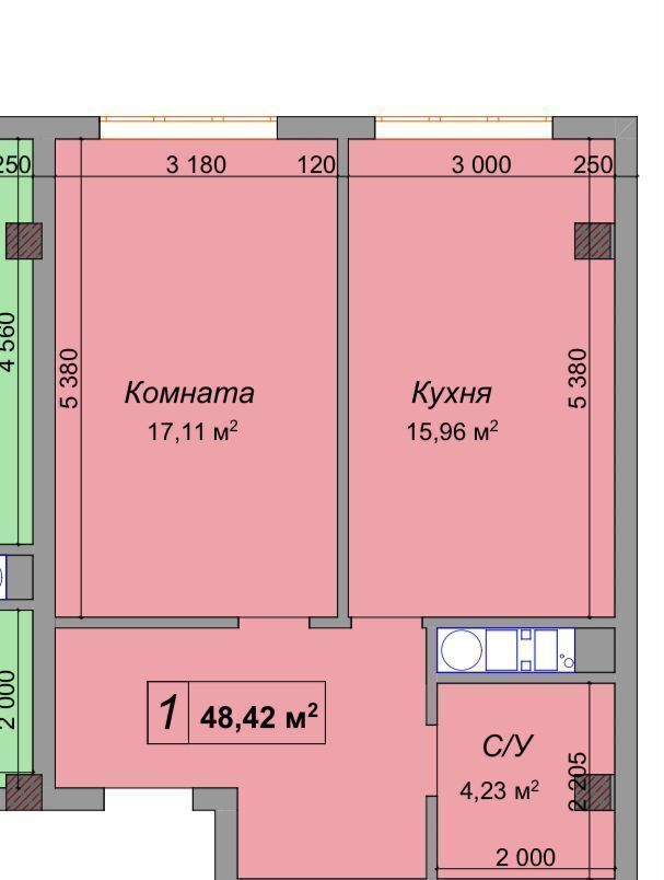 квартира г Нальчик ул Тарчокова 135г фото 2