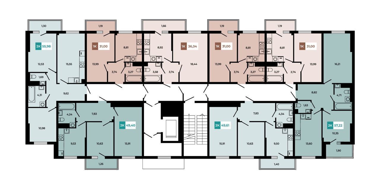 квартира р-н Аксайский п Темерницкий б-р Ростовский з/у 2А, корп. 5, Ростов-на-Дону фото 15