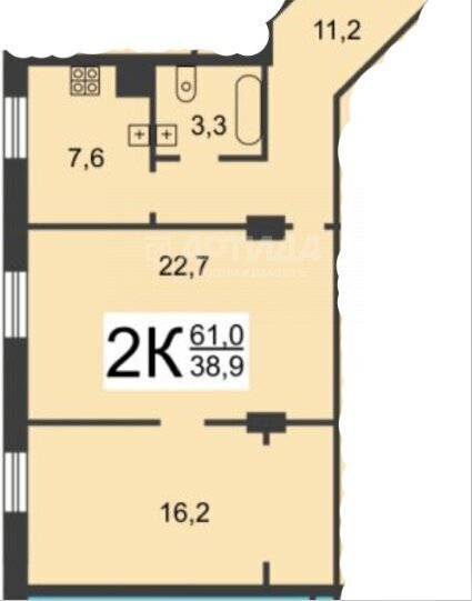 квартира г Нижний Новгород Канавинская ш Московское 141 фото 20