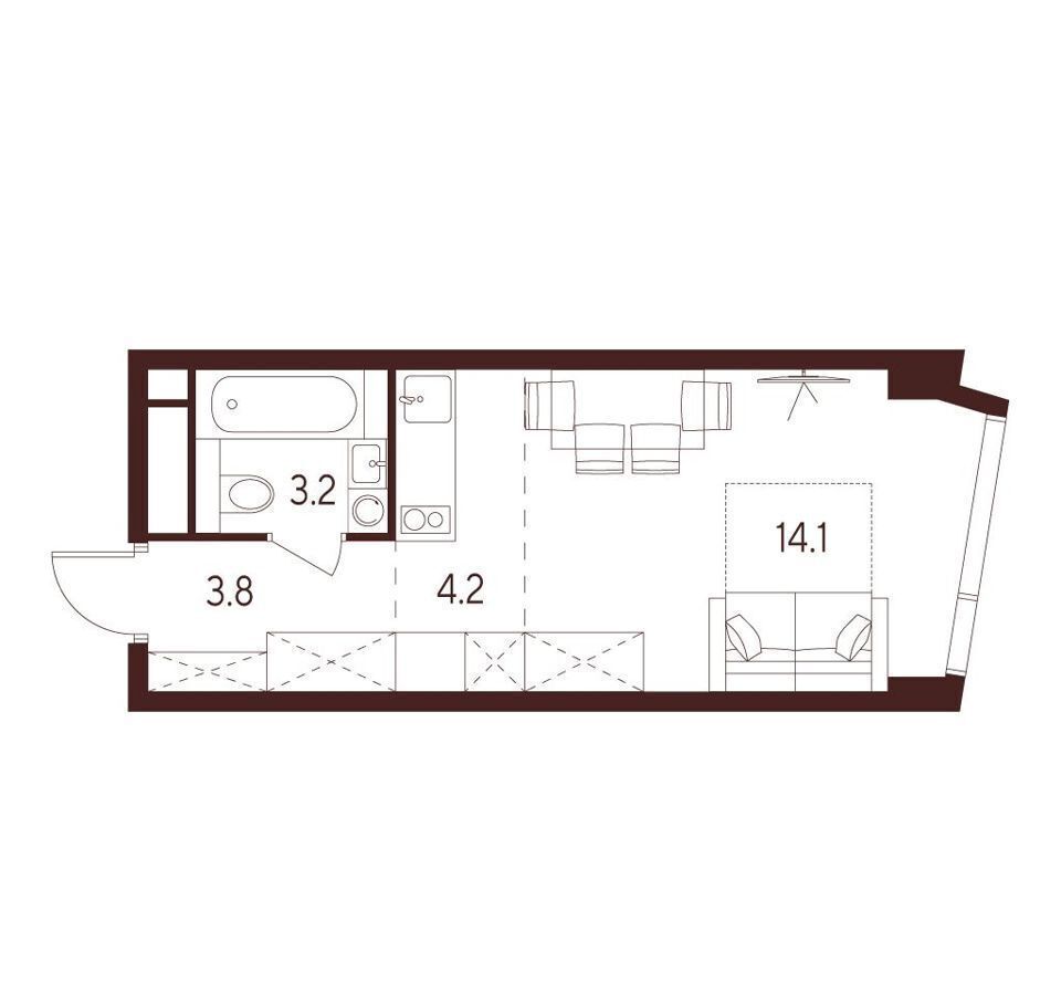 квартира г Москва метро Зорге ул Куусинена 21а вл. 21 фото 1